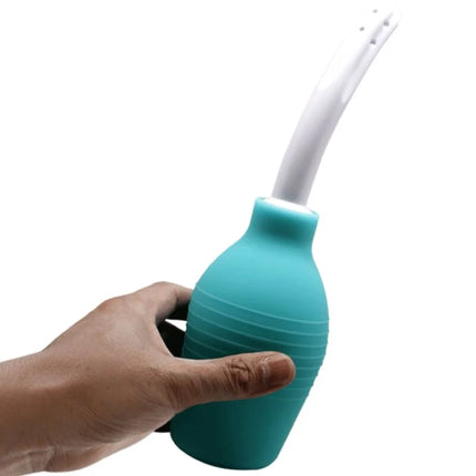 MR PLAY - ANAL-BIRNE-BLAUE GUMMI-DUSCHE - Analdusche