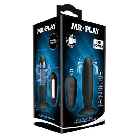 MR PLAY - ANALSTECKER MIT VIBRATION- MIT FERNBEDIENUNG - Analplug
