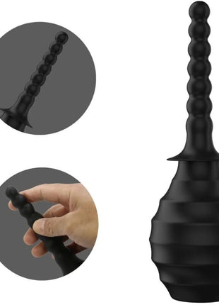 MR PLAY - LEISTUNGSSTARKER VIBRATOR MIT FERNBEDIENUNG ANALSTECKER SCHWARZ - Analdusche