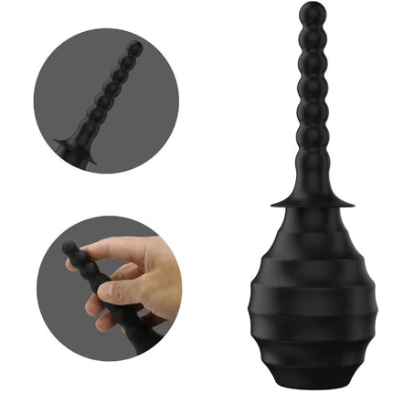 MR PLAY - LEISTUNGSSTARKER VIBRATOR MIT FERNBEDIENUNG ANALSTECKER SCHWARZ - Analdusche