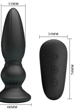 MR PLAY - LEISTUNGSSTARKER VIBRATOR MIT FERNBEDIENUNG ANALSTECKER - Analplug
