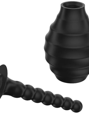 MR PLAY - LEISTUNGSSTARKER VIBRATOR MIT FERNBEDIENUNG ANALSTECKER SCHWARZ - Analdusche