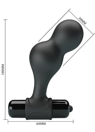 MR PLAY - SCHWARZER SILIKON-VIBRATOR-ANALSTECKER - Analplug
