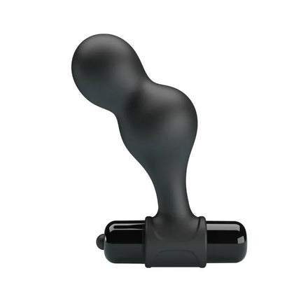 MR PLAY - SCHWARZER SILIKON-VIBRATOR-ANALSTECKER - Analplug