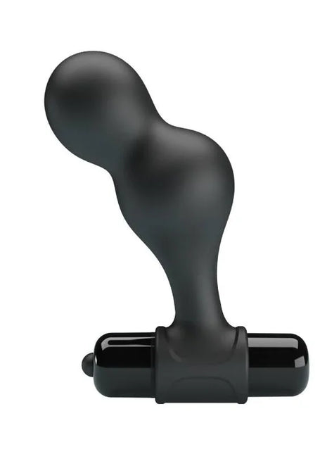 MR PLAY - SCHWARZER SILIKON-VIBRATOR-ANALSTECKER - Analplug