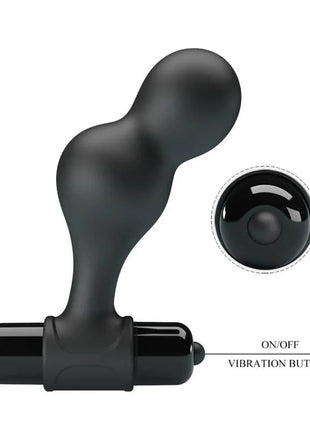 MR PLAY - SCHWARZER SILIKON-VIBRATOR-ANALSTECKER - Analplug