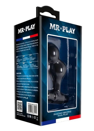 MR PLAY - SCHWARZER SILIKON-VIBRATOR-ANALSTECKER - Analplug