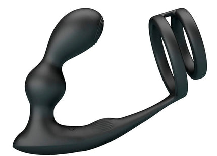 MR PLAY - VIBRIERENDER ANALPLUG MIT PENISRING UND FERNBEDIENUNG