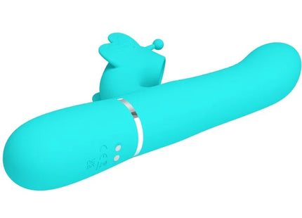 MULTIFUNKTIONS-RABBIT-VIBRATOR 4 IN 1 SCHMETTERLING - AQUAGRÜN - Rabbit-Vibratoren
