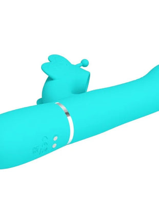 MULTIFUNKTIONS-RABBIT-VIBRATOR 4 IN 1 SCHMETTERLING - AQUAGRÜN - Rabbit-Vibratoren