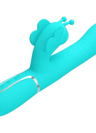 MULTIFUNKTIONS-RABBIT-VIBRATOR 4 IN 1 SCHMETTERLING - AQUAGRÜN - Rabbit-Vibratoren