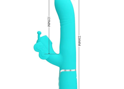 MULTIFUNKTIONS-RABBIT-VIBRATOR 4 IN 1 SCHMETTERLING - AQUAGRÜN - Rabbit-Vibratoren