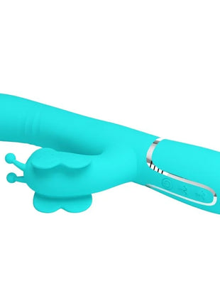 MULTIFUNKTIONS-RABBIT-VIBRATOR 4 IN 1 SCHMETTERLING - AQUAGRÜN - Rabbit-Vibratoren