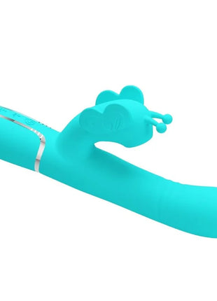 MULTIFUNKTIONS-RABBIT-VIBRATOR 4 IN 1 SCHMETTERLING - AQUAGRÜN - Rabbit-Vibratoren