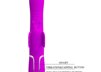 MULTIFUNKTIONS-RABBIT-VIBRATOR 4 IN 1 SCHMETTERLING - FUCHSIA - Rabbit-Vibratoren
