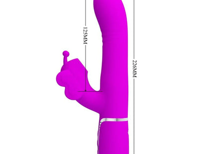 MULTIFUNKTIONS-RABBIT-VIBRATOR 4 IN 1 SCHMETTERLING - FUCHSIA - Rabbit-Vibratoren