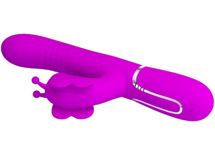 MULTIFUNKTIONS-RABBIT-VIBRATOR 4 IN 1 SCHMETTERLING - FUCHSIA - Rabbit-Vibratoren