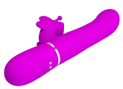 MULTIFUNKTIONS-RABBIT-VIBRATOR 4 IN 1 SCHMETTERLING - FUCHSIA - Rabbit-Vibratoren