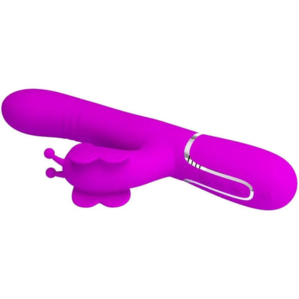 MULTIFUNKTIONS-RABBIT-VIBRATOR 4 IN 1 SCHMETTERLING - FUCHSIA - Rabbit-Vibratoren