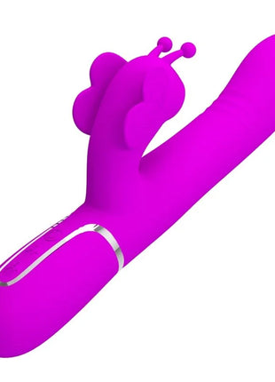 MULTIFUNKTIONS-RABBIT-VIBRATOR 4 IN 1 SCHMETTERLING - FUCHSIA - Rabbit-Vibratoren