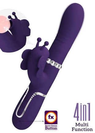 MULTIFUNKTIONS RABBIT-VIBRATOR 4 IN 1 SCHMETTERLING - Rabbit-Vibratoren