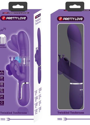MULTIFUNKTIONS RABBIT-VIBRATOR 4 IN 1 SCHMETTERLING - Rabbit-Vibratoren
