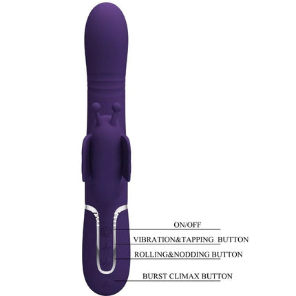 MULTIFUNKTIONS RABBIT-VIBRATOR 4 IN 1 SCHMETTERLING - Rabbit-Vibratoren