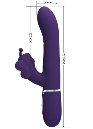 MULTIFUNKTIONS RABBIT-VIBRATOR 4 IN 1 SCHMETTERLING - Rabbit-Vibratoren