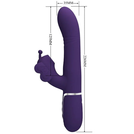 MULTIFUNKTIONS RABBIT-VIBRATOR 4 IN 1 SCHMETTERLING - Rabbit-Vibratoren