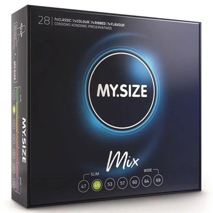 MY SIZE – Mix Kondome XS bis XXXL (47–69 mm) 10/28 Stück - 28 / S - Kondome