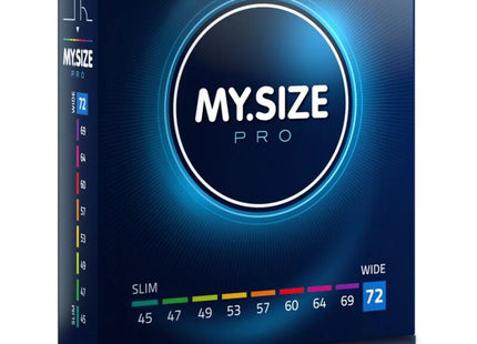 MY SIZE PRO Kondome – 45 bis 72 mm (3/10/36/80 Einheiten) - 72 MM / 3 - Kondome