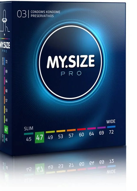 MY SIZE PRO Kondome – 45 bis 72 mm (3/10/36/80 Einheiten) - 47 MM / 3 - Kondome
