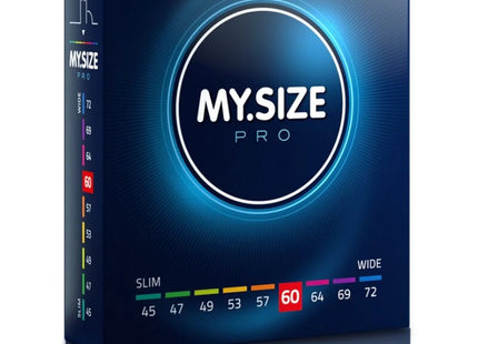 MY SIZE PRO Kondome – 45 bis 72 mm (3/10/36/80 Einheiten) - 60 MM / 3 - Kondome