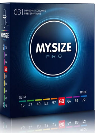 MY SIZE PRO Kondome – 45 bis 72 mm (3/10/36/80 Einheiten) - 60 MM / 3 - Kondome