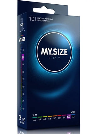 MY SIZE PRO Kondome – 45 bis 72 mm (3/10/36/80 Einheiten) - 69 MM / 10 - Kondome