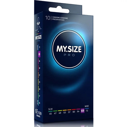 MY SIZE PRO Kondome – 45 bis 72 mm (3/10/36/80 Einheiten) - 69 MM / 10 - Kondome