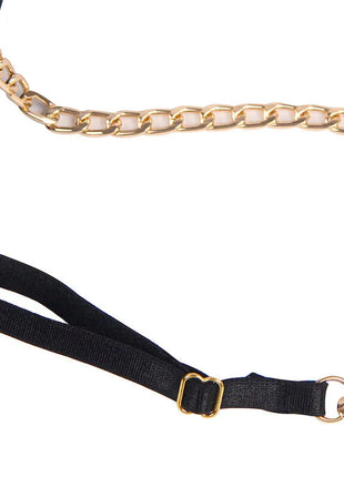 Mystique Noir - Eleganter Body mit Kettenträgern - Bodys