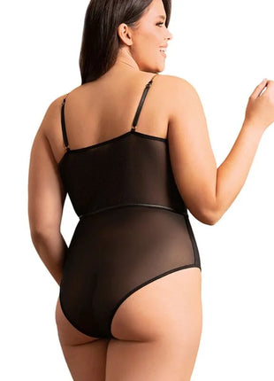 Mystique Noir - Eleganter Body mit Kettenträgern - Bodys