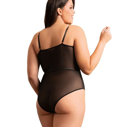 Mystique Noir - Eleganter Body mit Kettenträgern - Bodys