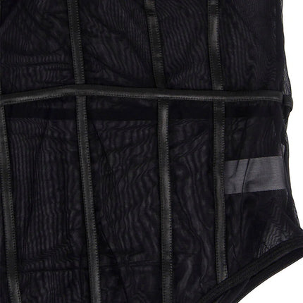 Mystique Noir - Eleganter Body mit Kettenträgern - Bodys