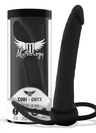 MYTHOLOGY - COBI ONYX ANAL DILDO MIT SCHWANZ- UND HODENRING 13 CM SILIKON