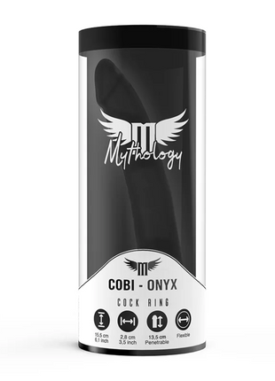 MYTHOLOGY - COBI ONYX ANAL DILDO MIT SCHWANZ- UND HODENRING 13 CM SILIKON