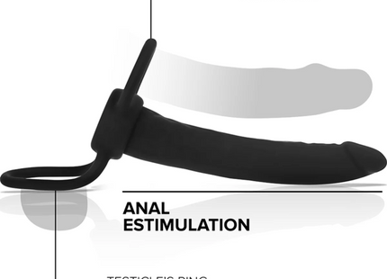 MYTHOLOGY - COBI ONYX ANAL DILDO MIT SCHWANZ- UND HODENRING 13 CM SILIKON