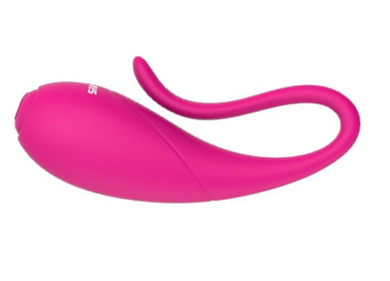Nalone coco vibrator-klemmen pinker silikonspielzeug mit glänzendem finish und integriertem schlaufenhalt