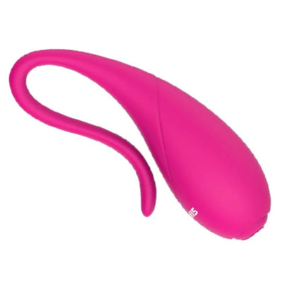 Vibrant pink silikon vibrator kokosnuss von nalone mit gebogenem griff und glattem tropfenförmigem körper