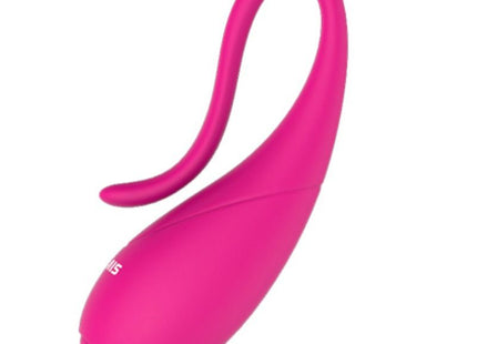 Nalone coco vibrator klemmens sleek pink silicone toy with smooth curved design and integrated loop handle