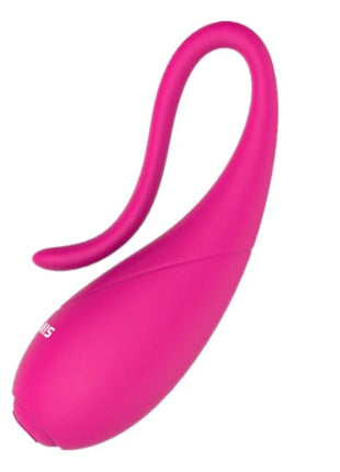 Nalone coco vibrator klemmens sleek pink silicone toy with smooth curved design and integrated loop handle