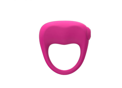 Vibrationsring nalone vibrierender liebe rosa aus silikon mit glatter oberfläche und seitlichem knopfdruck