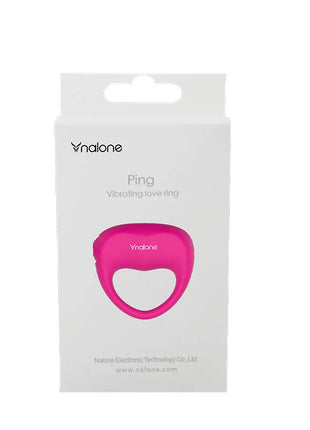 Nalone pinker silikon vibrationring in weißer box für intime stimulierung
