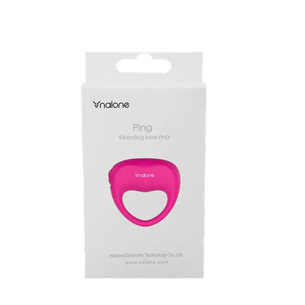 Nalone pinker silikon vibrationring in weißer box für intime stimulierung